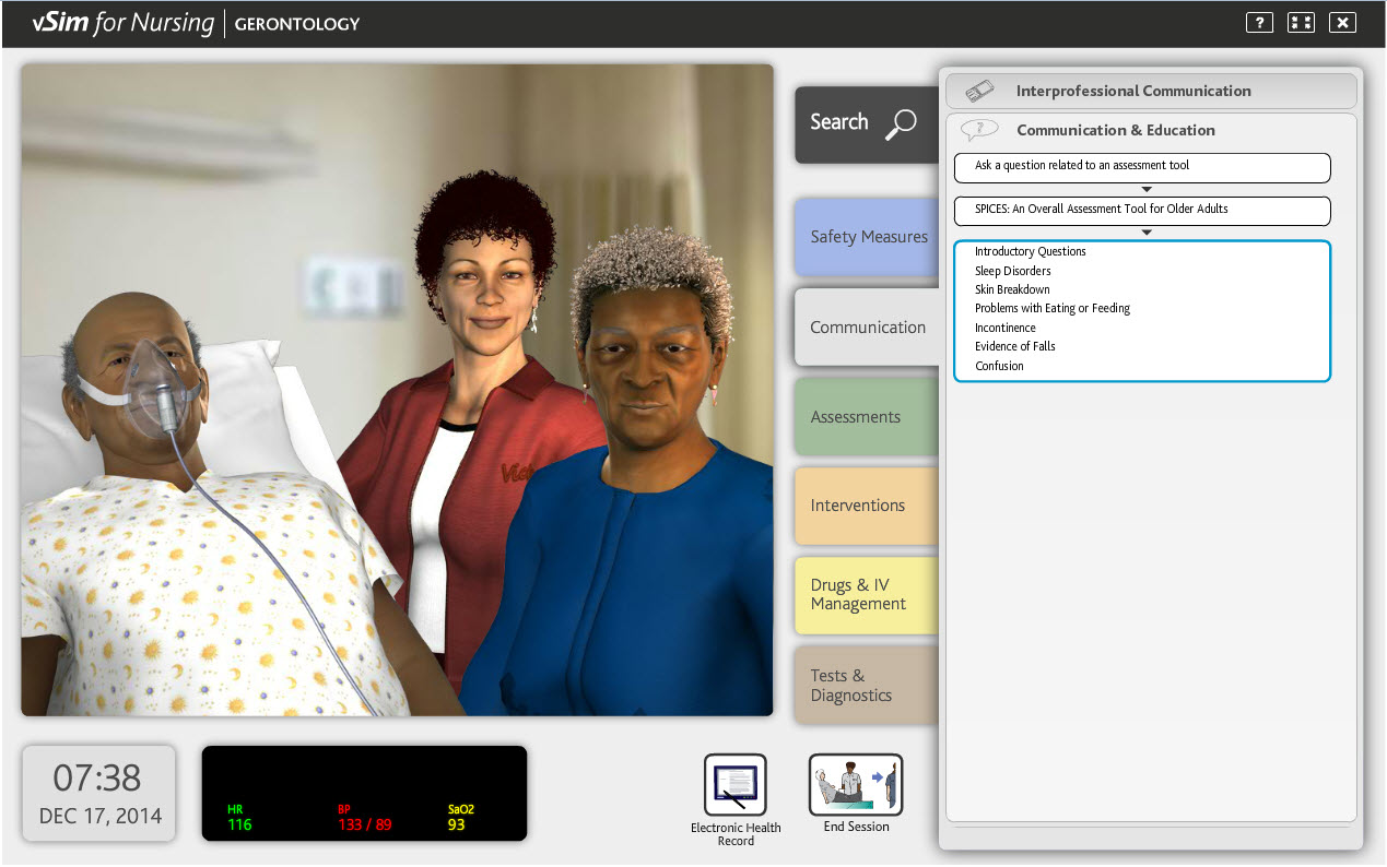 vSim for Nursing gerontology vSim for Nursing gerontology