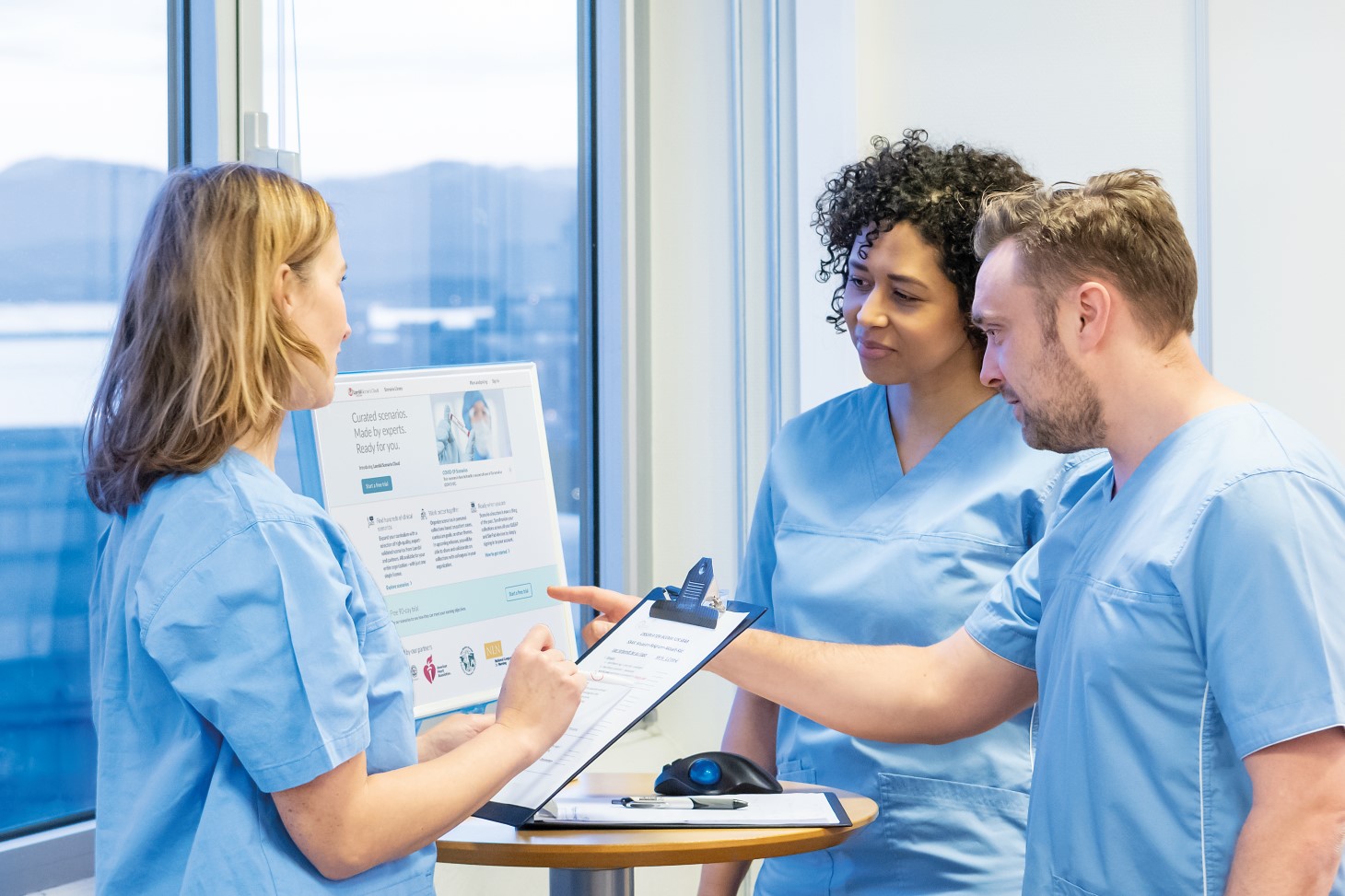 Nurses using Scenario Cloud