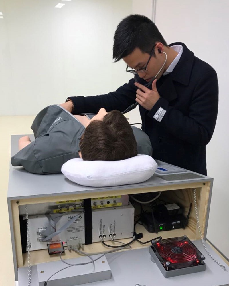 Alvin working on Harvey Simulator